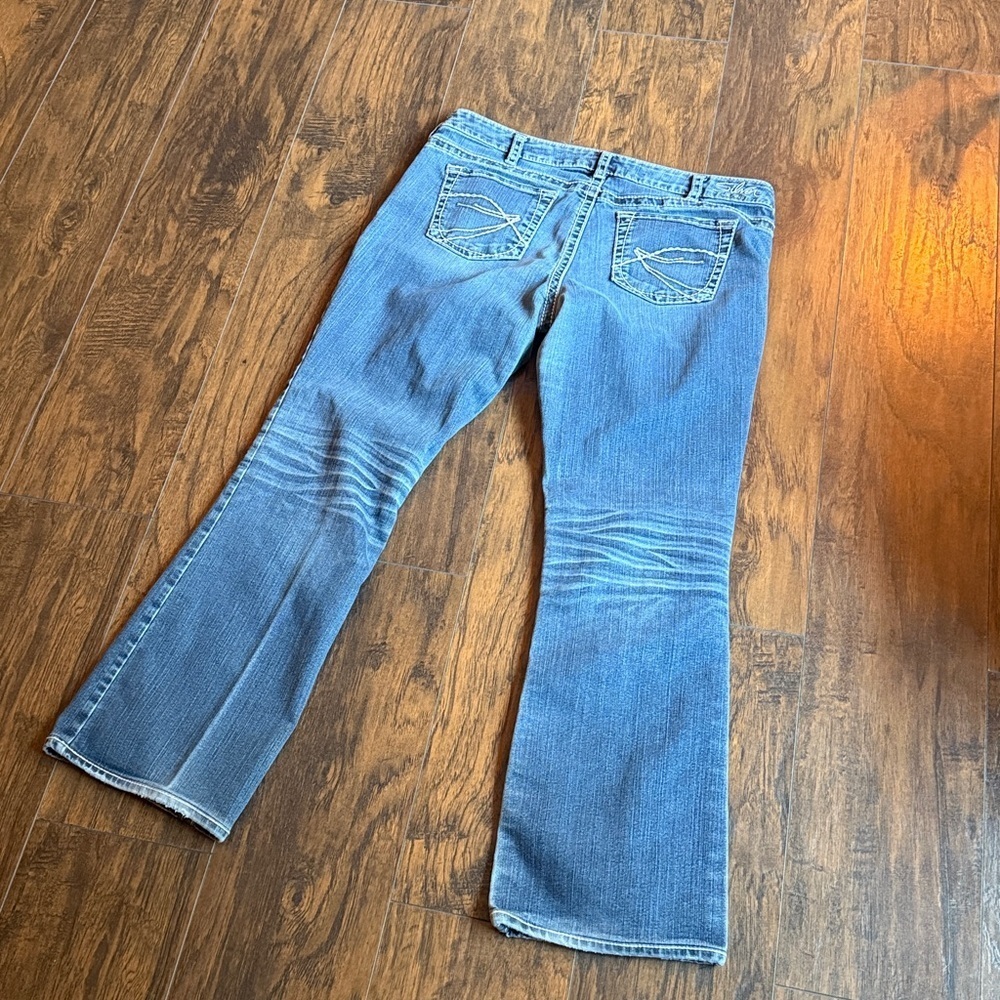 Silver Aiko low rise boot cut jeans waist 37 (J11) - Picture 7 of 10